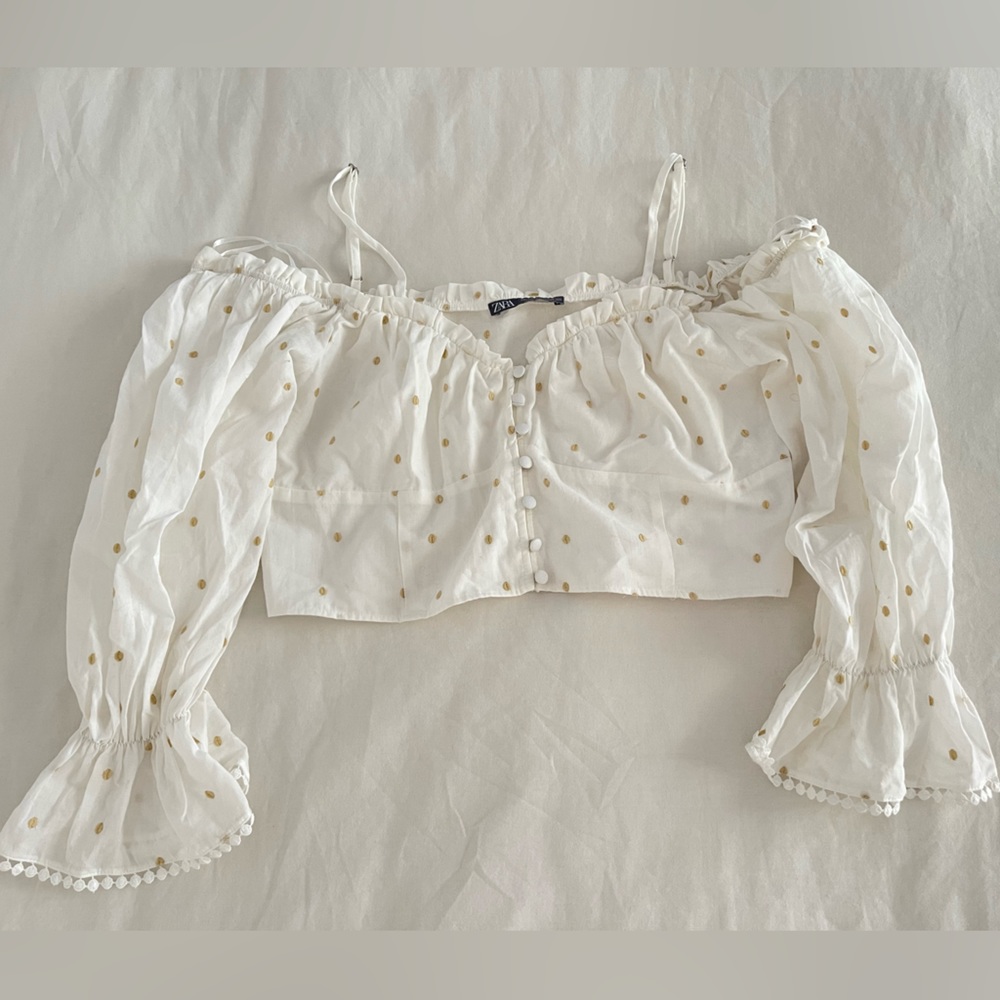 Zara off shoulder corset top